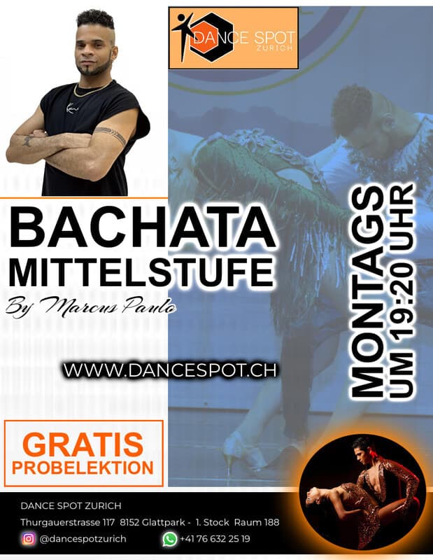 DANCE SPOT ZURICH - BACHATA FUSION 2 (Fortgeschrittene)