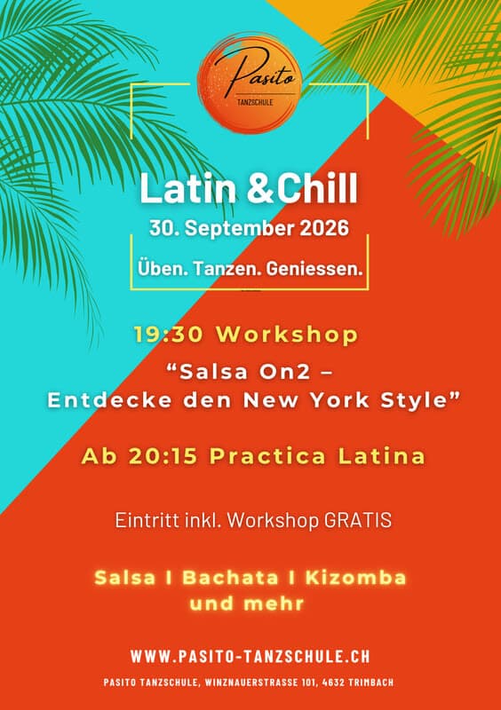 🌴 Latin & Chill – Practica mit gratis Salsa On2 Workshop