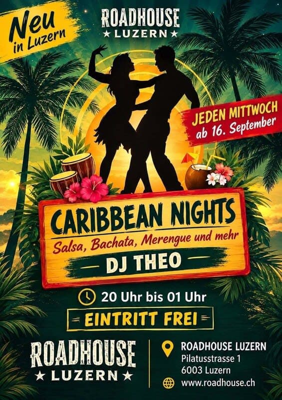 CARIBBEAN DANCE NIGHTS Salsa & Bachata mit DJ Theo